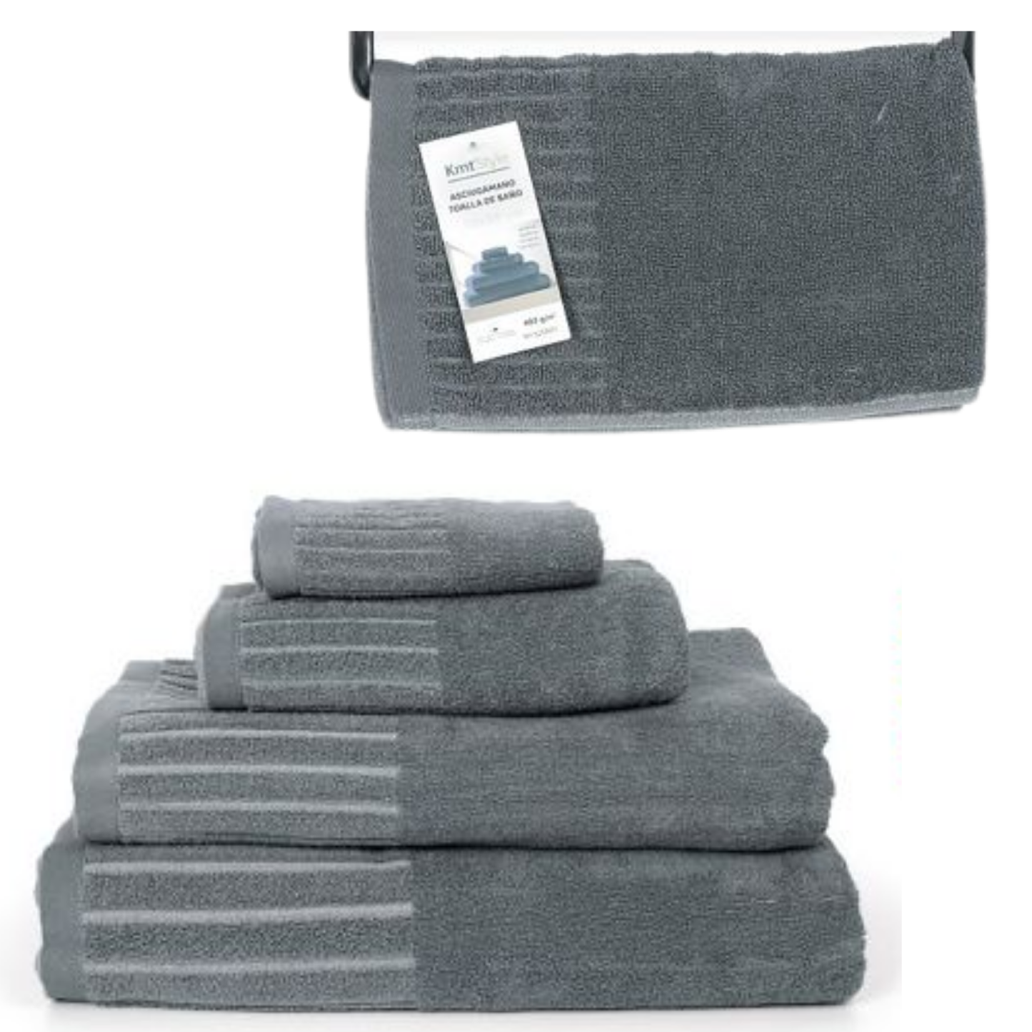 Ręcznik 90x50 SOFT TOUCH 400g ciemnoszary