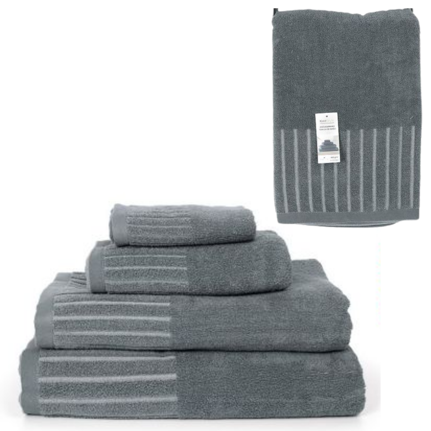 Ręcznik 90x50 SOFT TOUCH 400g ciemnoszary