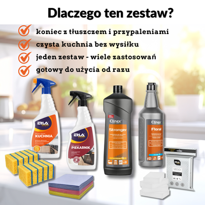 Zestaw do czyszczenia kuchni - START - szybkie usuwanie tłuszczu