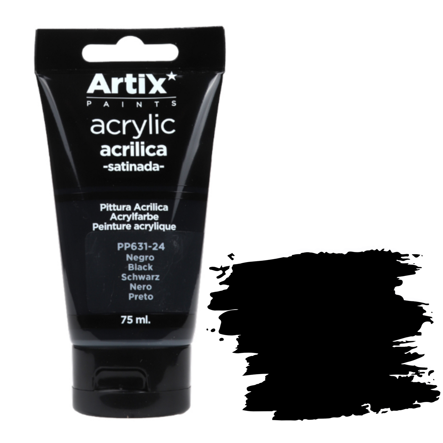 Farba akrylowa BLACK Artix PP631-24, 75ml